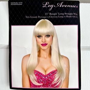 25” Bangin’ Long Straight Wig - Blonde